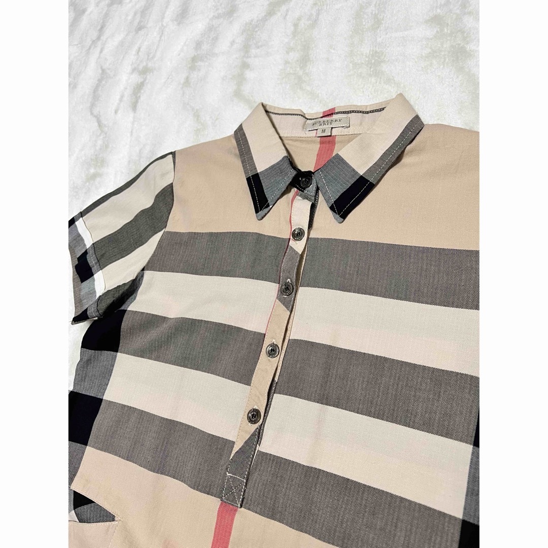 BURBERRY - バーバリーブリットノバチェック 半袖シャツ メガチェック