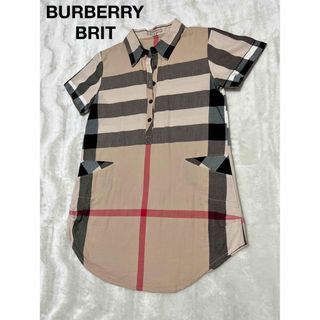 バーバリー(BURBERRY)のバーバリーブリットノバチェック 半袖シャツ メガチェック コットンイギリス(ポロシャツ)