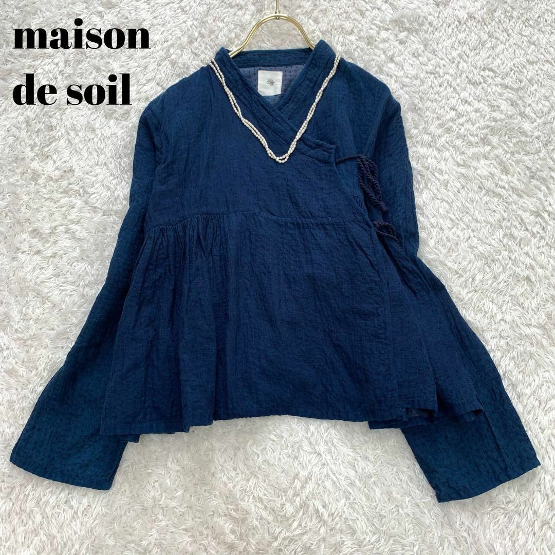 メゾンドソイル　ブラウス　maison de soil