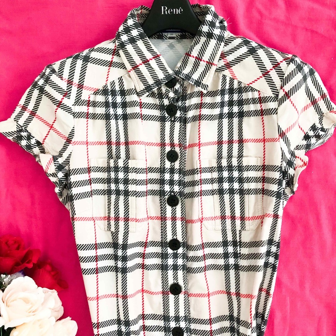 BURBERRY BLUE LABEL - 美品 バーバリーブルーレーベル 膝丈 シャツ