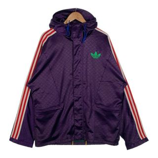 アディダス(adidas)のアディダス ウィンドブレーカー ジャケット パープル サイズ L(ジャージ)