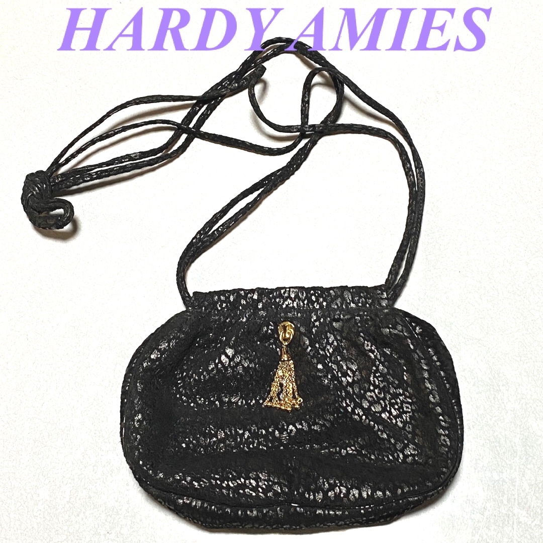 HARDY AMIES(ハーディエイミス)の本革 HARDY AMIES ポシェット レディースのバッグ(ハンドバッグ)の商品写真