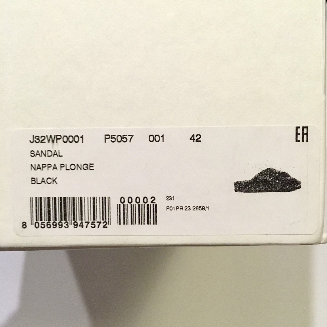 42 新品正規品 JIL SANDER 23SS パッド入り レザースライド | www