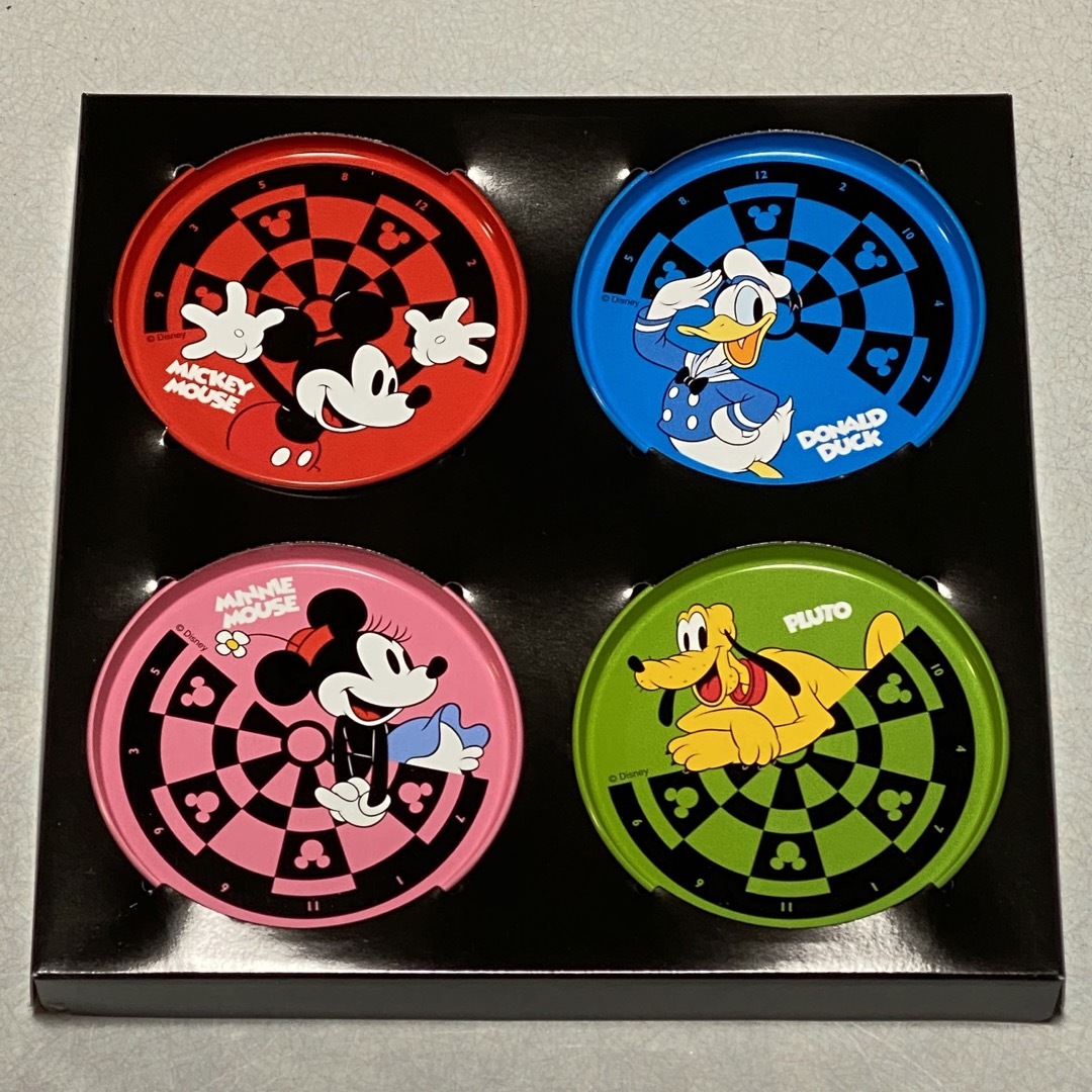 Disney(ディズニー)のディズニー 缶コースター 4個セット (非売品) インテリア/住まい/日用品のキッチン/食器(テーブル用品)の商品写真