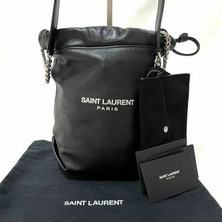 週末セールSAINT LAURENT テディドローストリングレザーバッグ