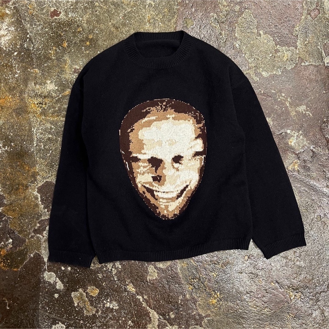 Aphex Twin mask sweater black knit bjork - ニット/セーター