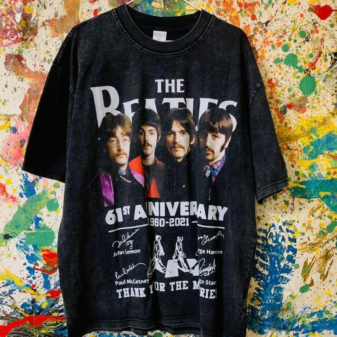 Beatles Tシャツ 半袖 メンズ XL XXL ジョンレノン ビートルズ