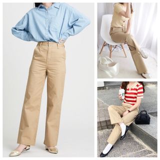 リーバイス(Levi's)の美品 Levi's DAD CHINO ハイウエスト トラウザーズ チノパンツ(チノパン)