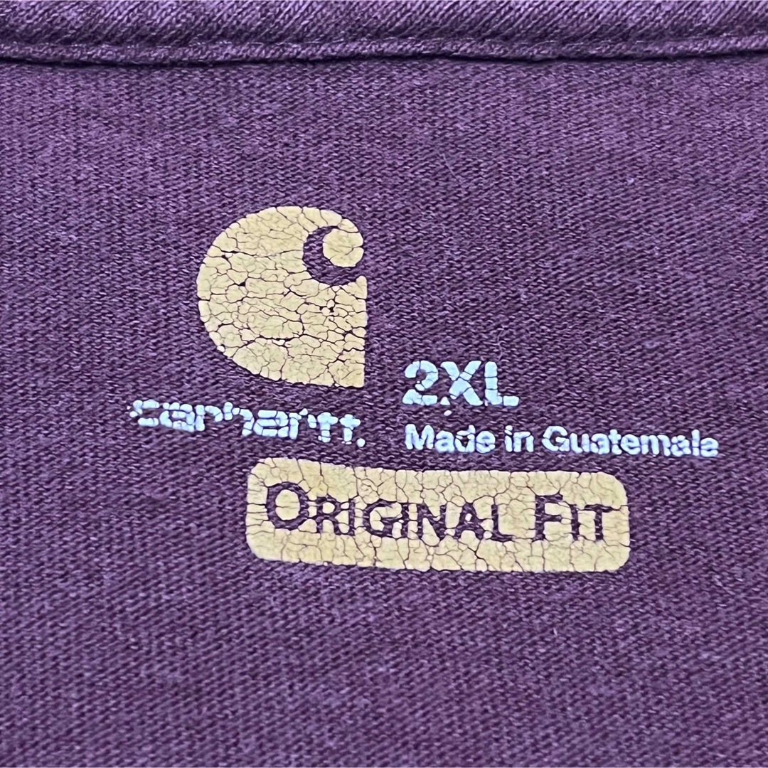 carhartt(カーハート)の【CARHARTT】カーハート S/S ポケTee バーガンディ 2XLサイズ メンズのトップス(Tシャツ/カットソー(半袖/袖なし))の商品写真