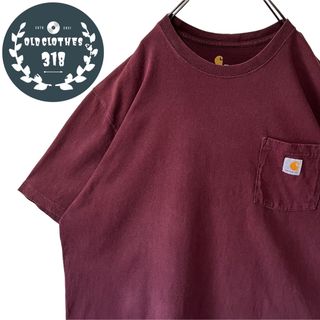 カーハート(carhartt)の【CARHARTT】カーハート S/S ポケTee バーガンディ 2XLサイズ(Tシャツ/カットソー(半袖/袖なし))