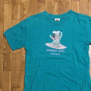 90s Looney Tunes SURFER GIRL グリーン キッズ L(Tシャツ/カットソー(半袖/袖なし))