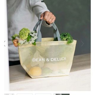 ディーンアンドデルーカ(DEAN & DELUCA)のDEAN & DELUCA　メッシュトートバッグ　シトラスイエローＳサイズ(トートバッグ)