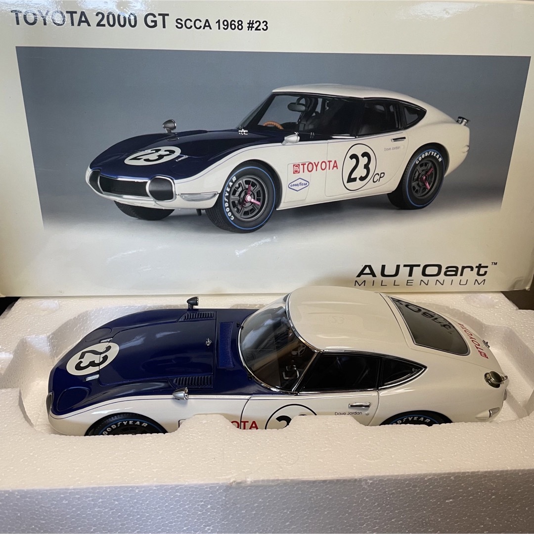 おもちゃ/ぬいぐるみ激レア！絶版完全未開封品オートアート1/18トヨタ 2000GT 1968