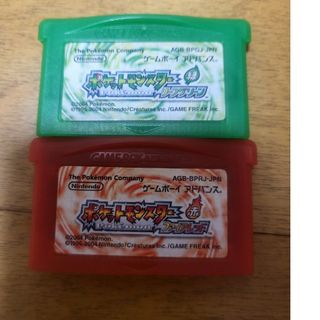 ゲームボーイアドバンス(ゲームボーイアドバンス)のGBA ソフト ファイアレッド リーフグリーン ゲームボーイアドバンス(携帯用ゲームソフト)