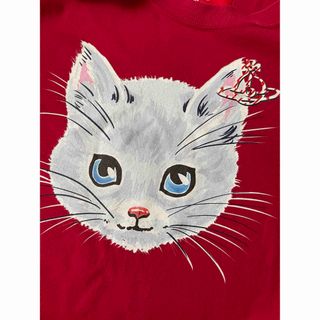 【新品タグ付】ヴィヴィアンウエストウッド　CATラウンドヘムTシャツ　猫　ネコ