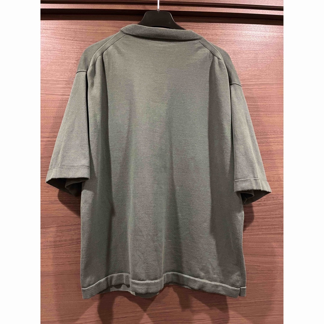 UNITED ARROWS(ユナイテッドアローズ)のUAST ニット ビッグ Tシャツ オリーブ 緑 サイズM MBリコメンド メンズのトップス(Tシャツ/カットソー(半袖/袖なし))の商品写真