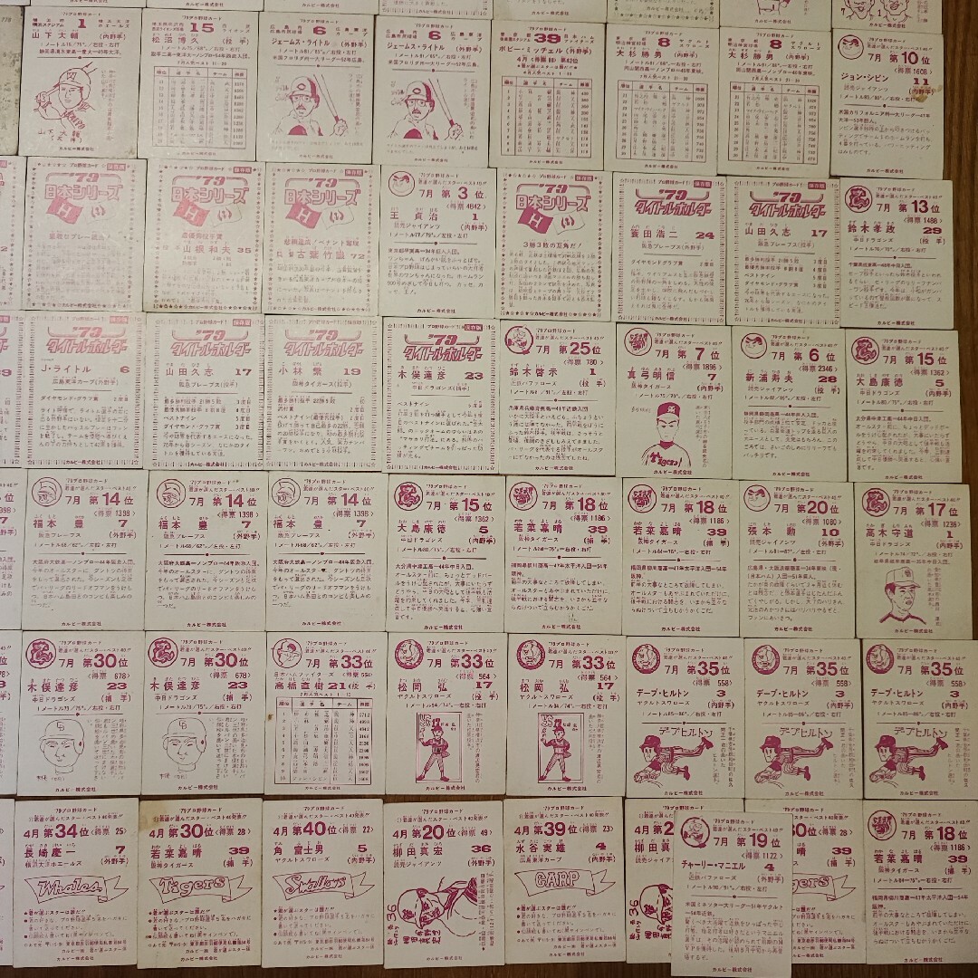カルビー - 【交渉ok】139枚 カルビー プロ野球カード 1979年前後 大量 