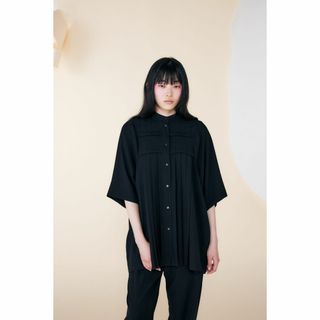 ENFOLD - 新品 完売品 ENFOLD HALF-SLEEVE SHIRT ブラックの通販 by