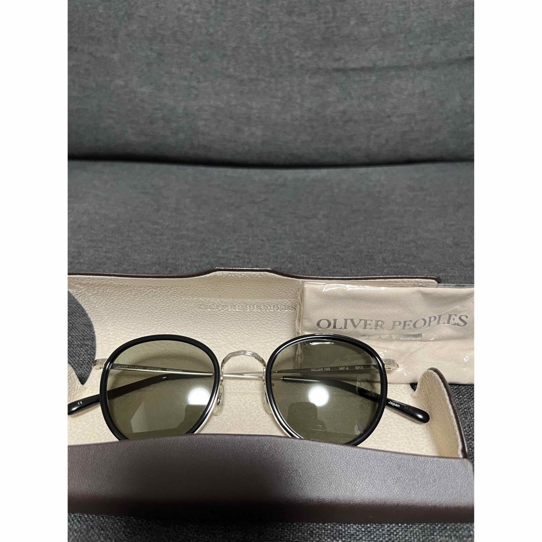 偏光グリーンレンズフロント横幅OLIVER PEOPLES MP-2 SUN Polarized BKS 雅