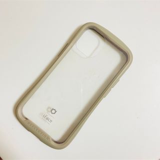 アイフォーン(iPhone)のiFace クリアケース　ベージュ　iphone 12mini(iPhoneケース)