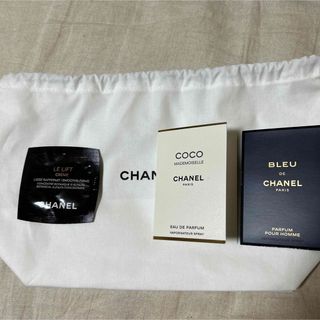 シャネル(CHANEL)のシャネル 巾着袋とクリームサンプルとブルードゥシャネルとココマドモアゼル(サンプル/トライアルキット)