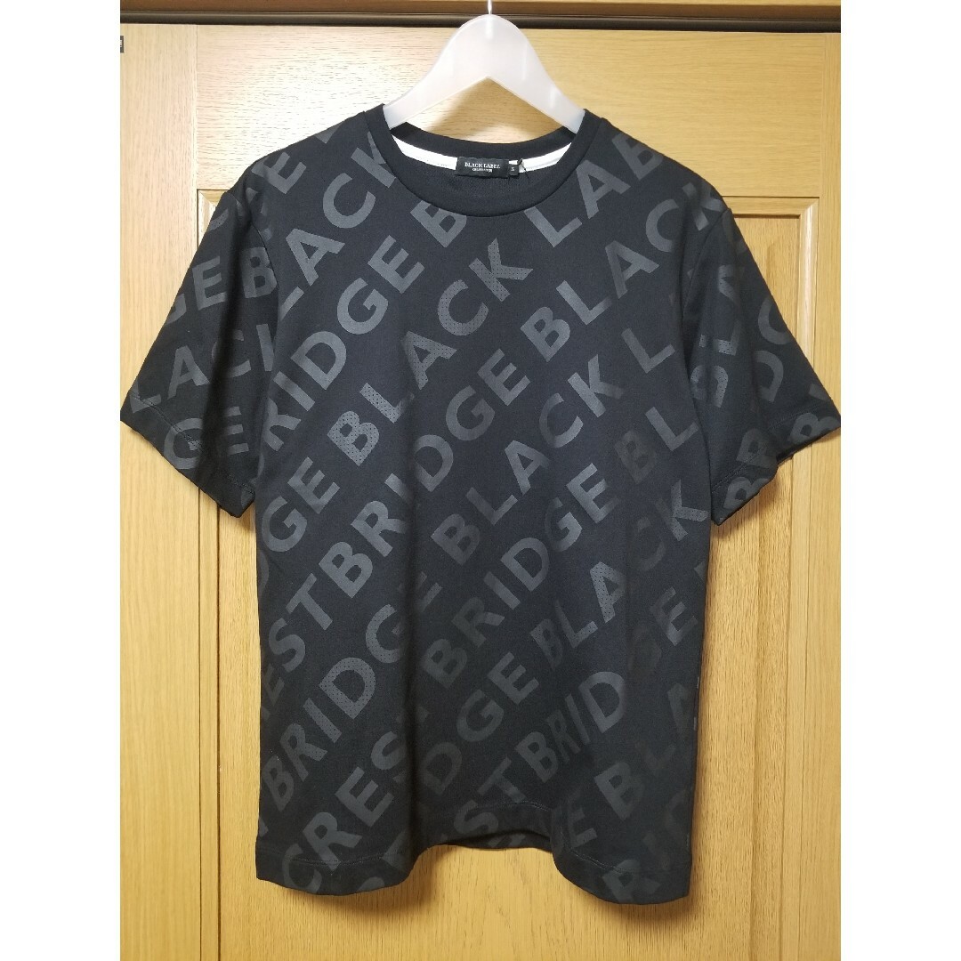 【新品】ブラックレーベルクレストブリッジ　Tシャツ　黒　M　バーバリー　SRP