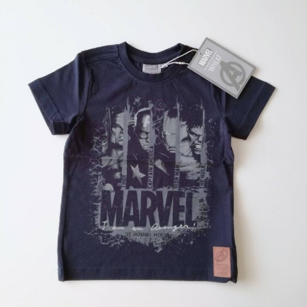 MARVEL(マーベル)の新品 北欧 WHEAT×マーベル コラボ　アベンジャーズ のTシャツ  3Y キッズ/ベビー/マタニティのキッズ服男の子用(90cm~)(Tシャツ/カットソー)の商品写真