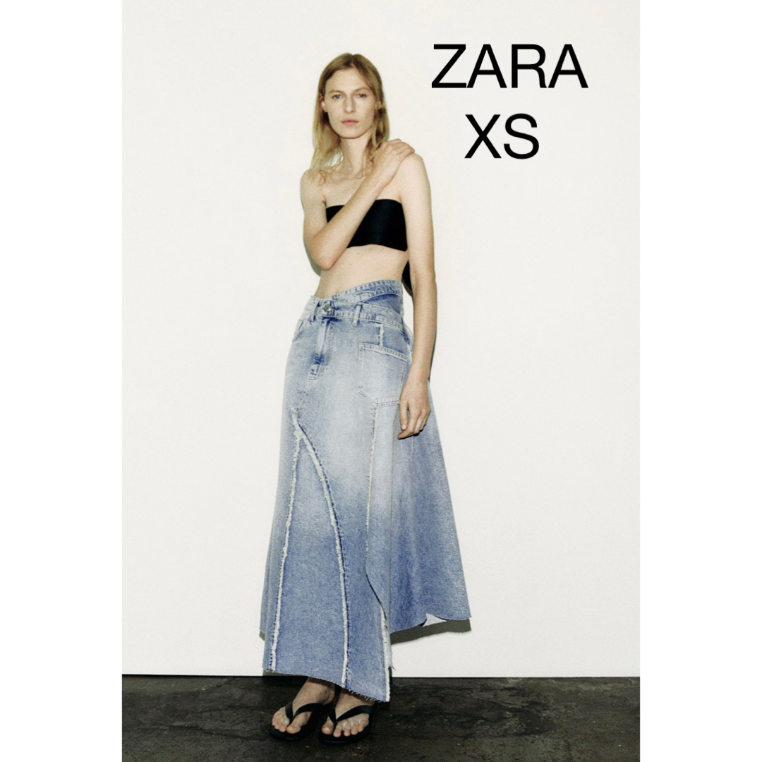 ZARA ZW アシンメトリー デニムスカート