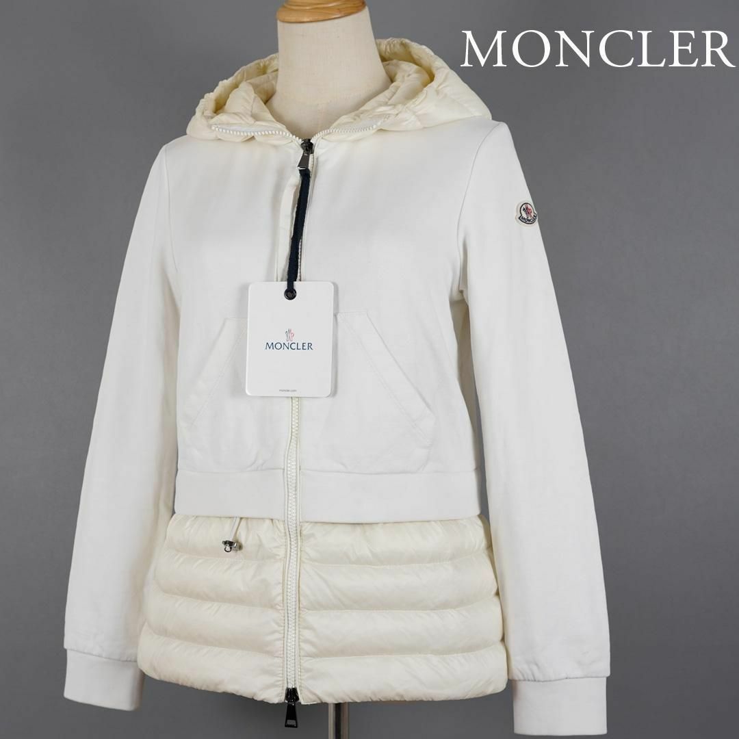 ☆新品未使用・本物保証☆MONCLER Cropped パーカー XL　白色