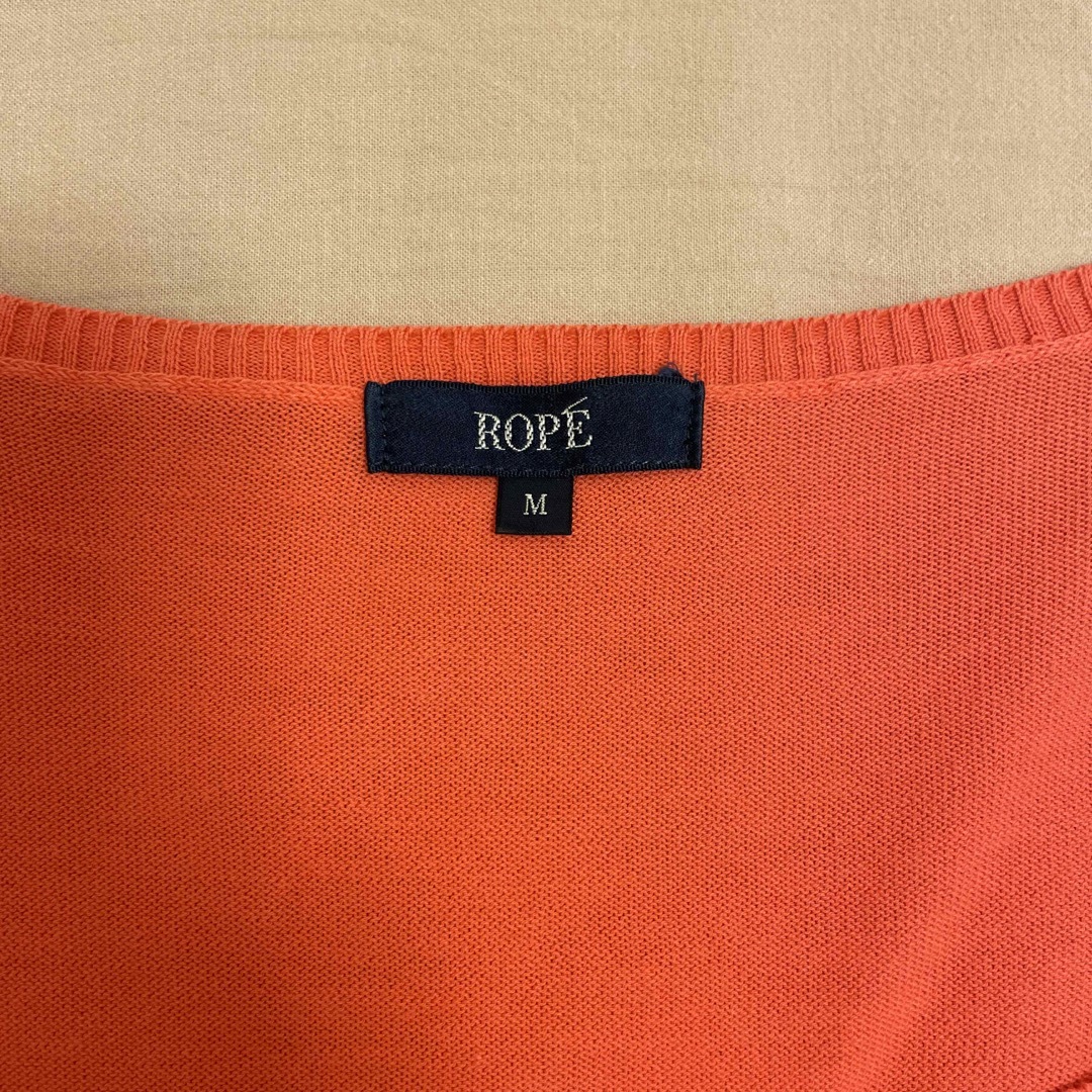 ROPE’(ロペ)のロペ　Rope  サーモンピンク　サマーニット　M レディースのトップス(カットソー(半袖/袖なし))の商品写真