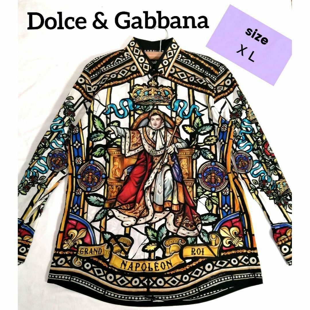 【希少】ドルチェアンドガッバーナDolce & Gabbana ナポレオンシャツメンズ