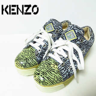 ケンゾー(KENZO)の極美品 KENZO ケンゾー 厚底 エスパドリーユ スニーカー 約23.5㎝(スニーカー)