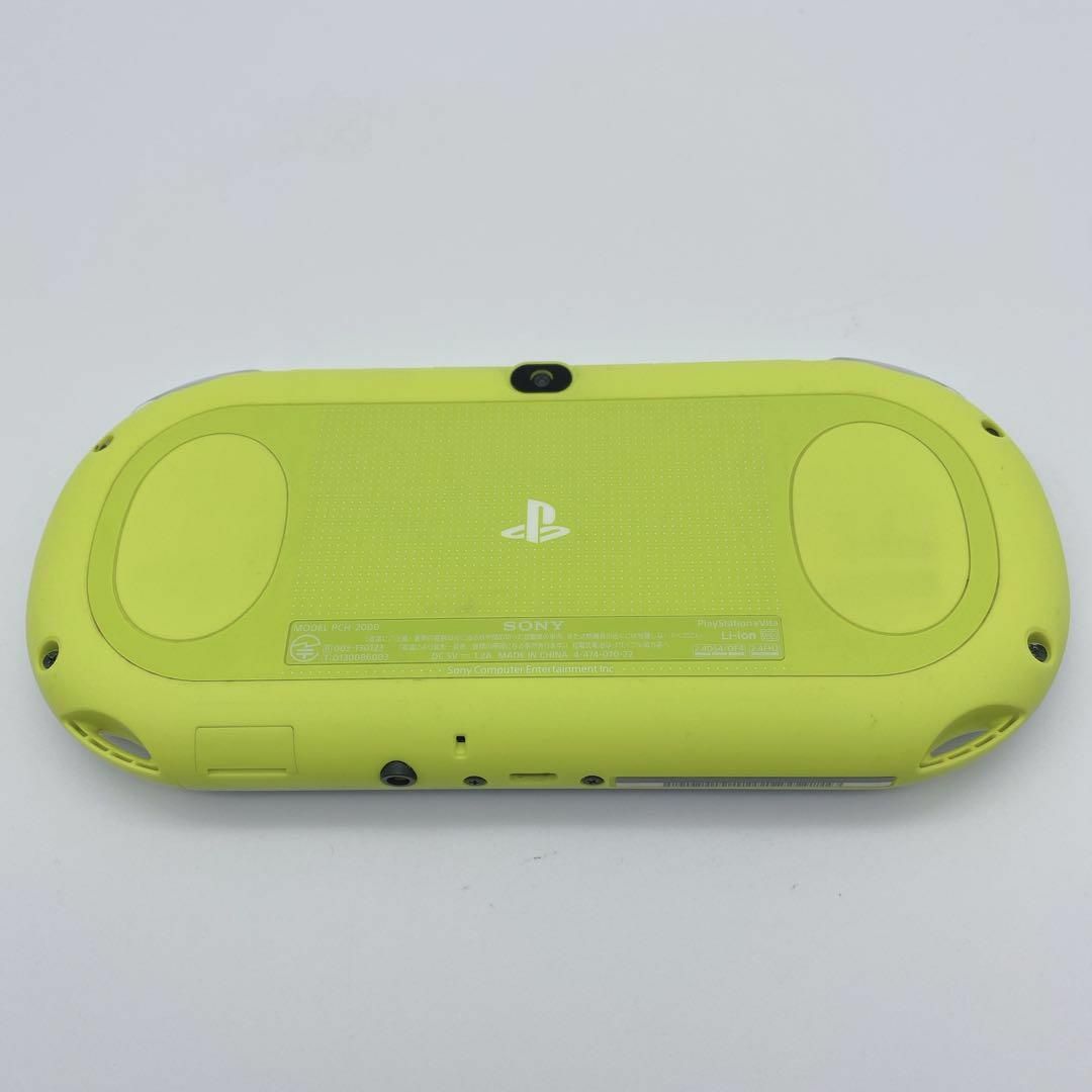 SONY(ソニー)の【液晶良好】ソニー PS Vita PCH-2000 ホワイト×ライムグリーン エンタメ/ホビーのゲームソフト/ゲーム機本体(携帯用ゲーム機本体)の商品写真