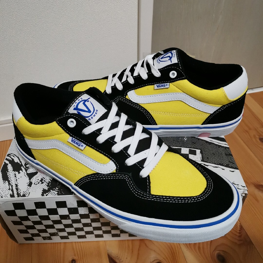 【早い者勝ち値引き新品未使用】VANS ROWAN ブラックイエロー30cm