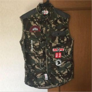 アベイシングエイプ(A BATHING APE)のAape カモフラ柄シャツ  訳あり(シャツ)