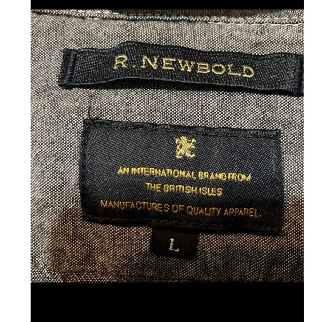 R.NEWBOLD(アールニューボールド)のR.NEWBOLD 5分袖　シャツ　グレー メンズのトップス(シャツ)の商品写真