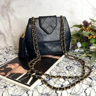 シャネル(CHANEL)の【チャンブラ様専用】CHANEL シャネル ビンテージ フリンジ バッグ(ショルダーバッグ)