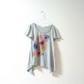 ロペピクニック(Rope' Picnic)のブランド ロペピクニック Tシャツ パフスリーブ カットソー フラワー M 38(カットソー(半袖/袖なし))