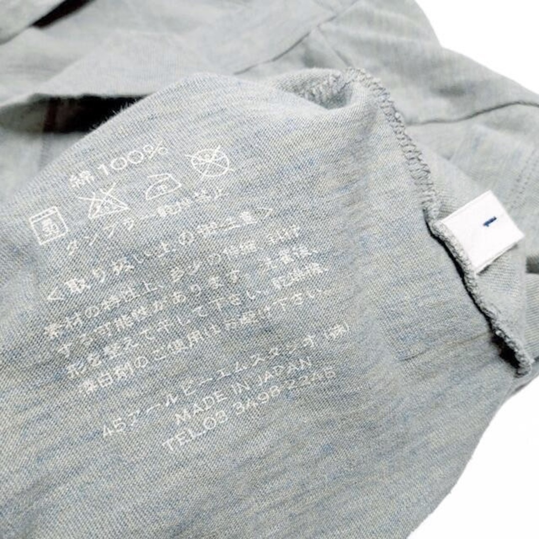 新品 45R✨45rpm 撚り杢 ジンバブエコットン 天竺 ロゴ 45星Tシャツ