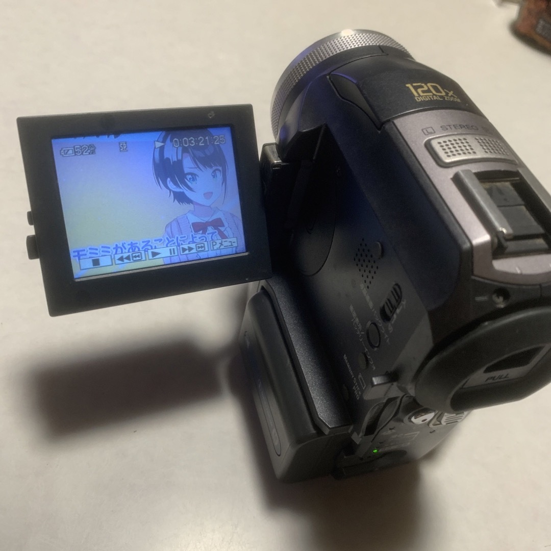 SONY(ソニー)の動作品　SONY  miniDV ビデオカメラ　DCR-PC300  ⑥ スマホ/家電/カメラのカメラ(ビデオカメラ)の商品写真