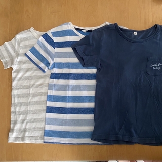 ムジルシリョウヒン(MUJI (無印良品))の半袖Tシャツ 3枚セット　130(Tシャツ/カットソー)