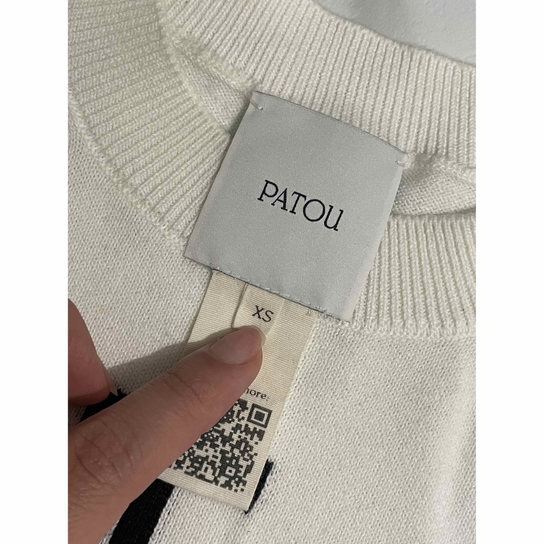 PATOU - patou 半袖ニット ホワイトXSの通販 by rin's shop|パトゥ