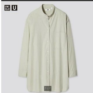 ユニクロ(UNIQLO)のスタンドカラーオーバーサイズシャツ(Tシャツ(長袖/七分))