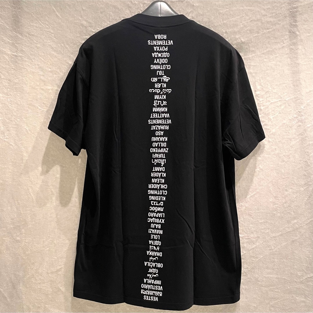 VETEMENTS ヴェトモン TRANSLATED Tシャツ S XS 黒