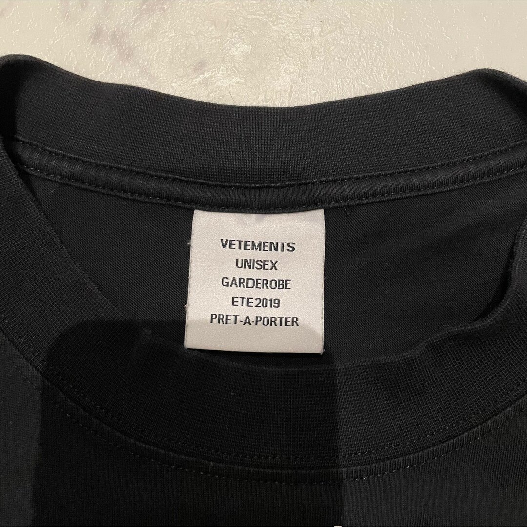 VETEMENTS ヴェトモン TRANSLATED Tシャツ S XS 黒