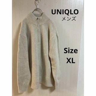 ♥UNIQLO♥ユニクロ ニット/セーター(M)アイボリー/ウール混合