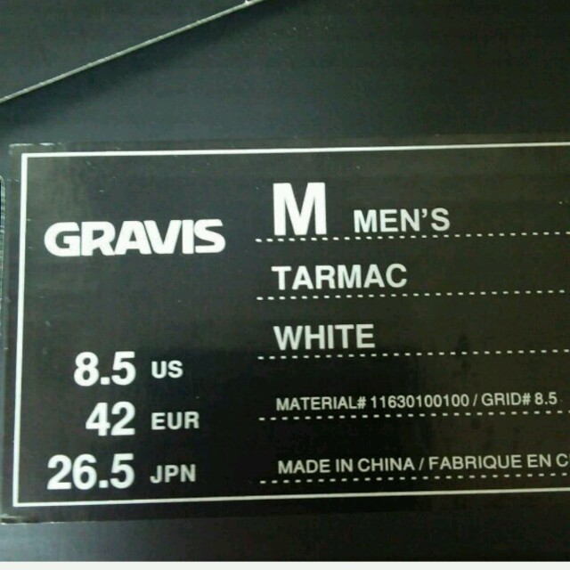 gravis(グラビス)の送料無料2/28まで GRAVIS TARMAC グラビス USED 26.5 メンズの靴/シューズ(スニーカー)の商品写真