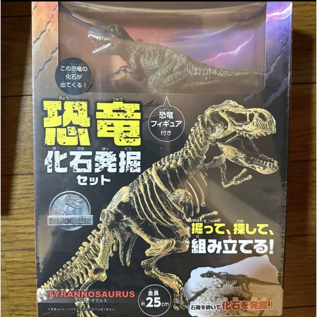 恐竜　化石発掘セット　フィギュア　ティラノサウルス　ステゴサウルス　新品未開封