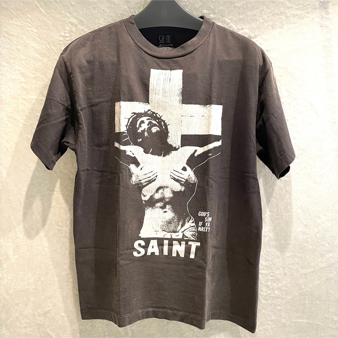 全部半額 SAINT MICHAEL (セントマイケル) キリストプリント Tシャツ