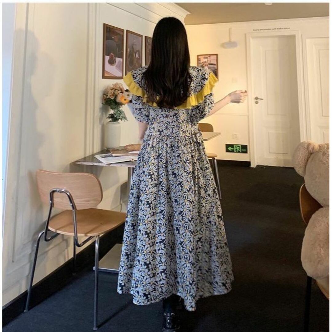 大きいサイズ レディース 春夏 ワンピース 花柄 襟付き 半袖 大きいサイズ レディース 春夏 ワンピース 花柄 襟付き 半袖